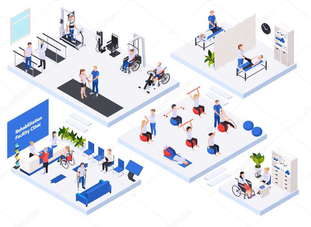 Physiotherapy Rehabilitation Isometric Concept 