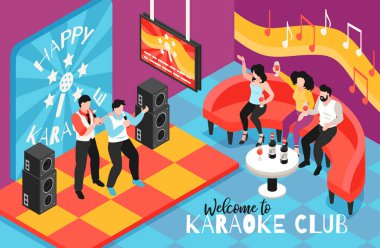Karaoke Çubuğu Isometric Bestesi