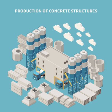 Isometric ve Renkli Beton Yapımı