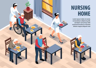 Yaşlılar Kompleksi Isometric Kompozisyonu