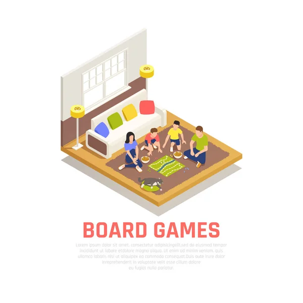 Juegos de mesa Concepto — Vector de stock