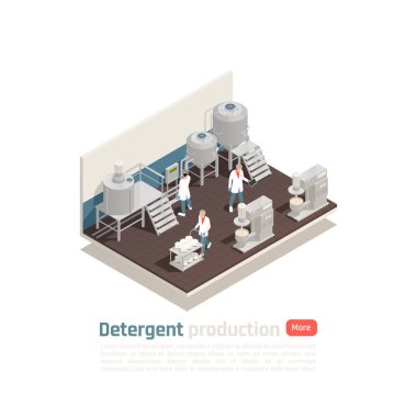 Deterjan Üretimi Isometric Bileşimi