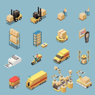 Depo Isometric Simgeleri Ayarlandı