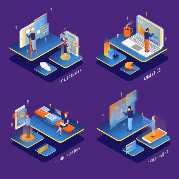 Conjunto de conceptos de interfaces de usuario — Archivo Imágenes Vectoriales