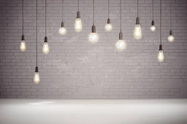 Luz de fundo lâmpada — Vetor de Stock