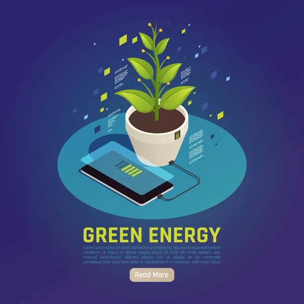 绿色能源等量成分 — 图库矢量图片