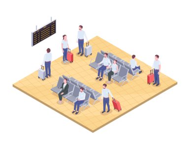 Isometric Havaalanı Kompozisyonu