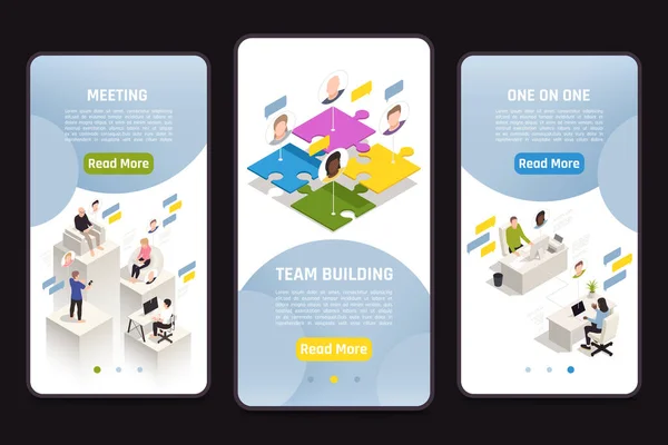 Virtual Team Building Set — vektorikuva