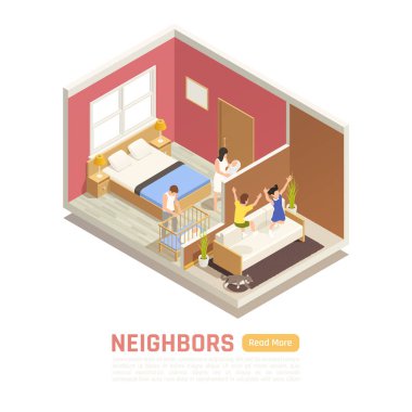 Komşuların Isometric Kompozisyonu 