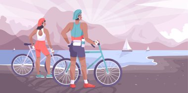 Düz Bisiklet Turizmi Manzarası 