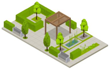 Bahçe Tasarımı Isometric Bestesi