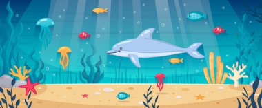 Sualtı Çizgi Filmi Arkaplanı