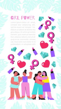 Kız Gücü Dikey SancakName