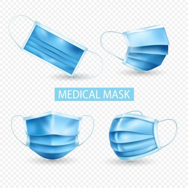 Gerçekçi Tıbbi Maske Şeffaf Simge Ayarları