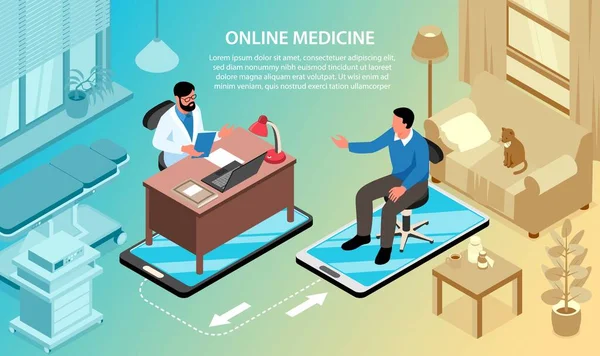 Online Ιατρική Οριζόντια Ιστορικό — Διανυσματικό Αρχείο
