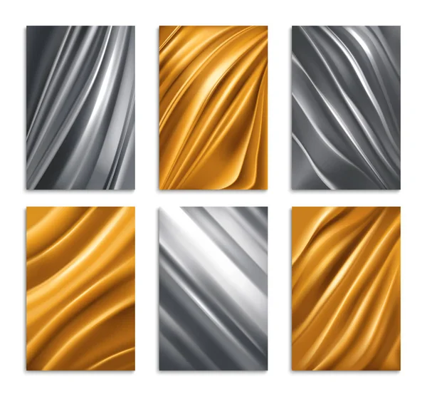 Texture feuille d'or et d'argent — Image vectorielle