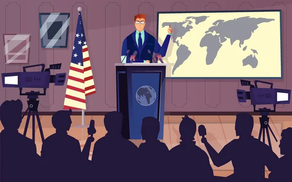 Diplomate et politique Contexte — Image vectorielle