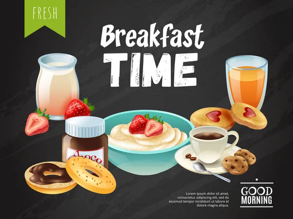 Час сніданку — стоковий вектор