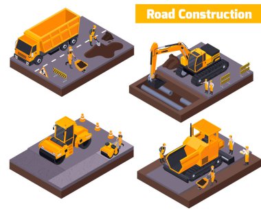 Yol Yapımı Isometric Simgesi Ayarları