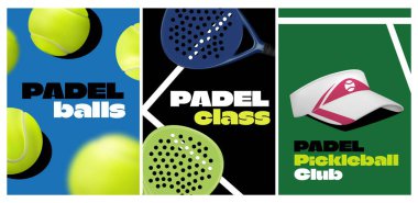 Bir Padel Sınıfı Dikey Kart Ayarının Gerçekçi İllüstrasyonu