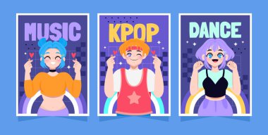Fandom ve Pop Kültür Dikey Kartları İçin Modern Görseller