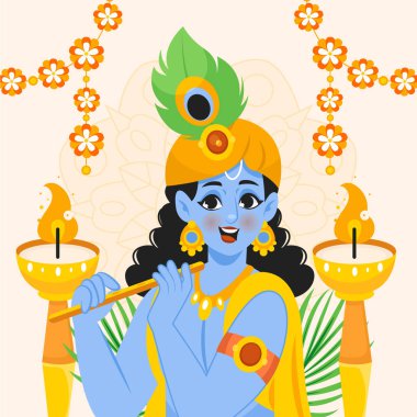 Hint Dini Festivallerinin Düz Tasarım Resimleri Orijinal Koleksiyon