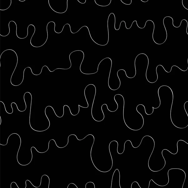 Siyah arka plan üzerinde basit handdrawn beyaz dalgalar.