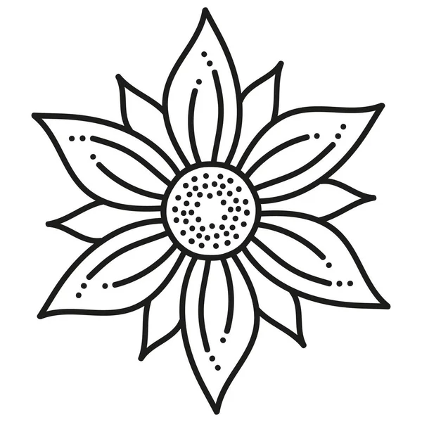 siyah ve beyaz yuvarlak simetrik altıgen çiçek