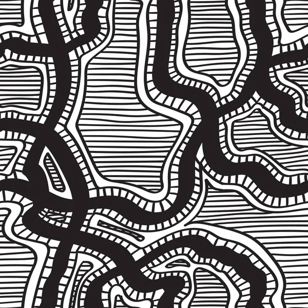 mürekkep handdrawn sorunsuz desen. tekstil tasarımı. beyaz siyah çizgiler