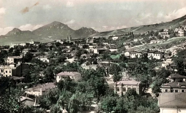 Pyatigorsk şehri. 1954 Genel Görünümü.
