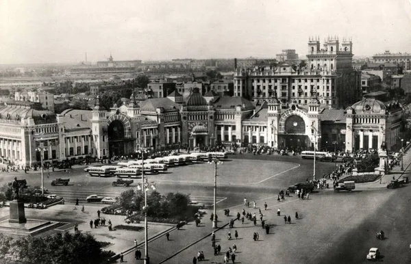 Moskova. 1954 'te Belarus Tren İstasyonu.