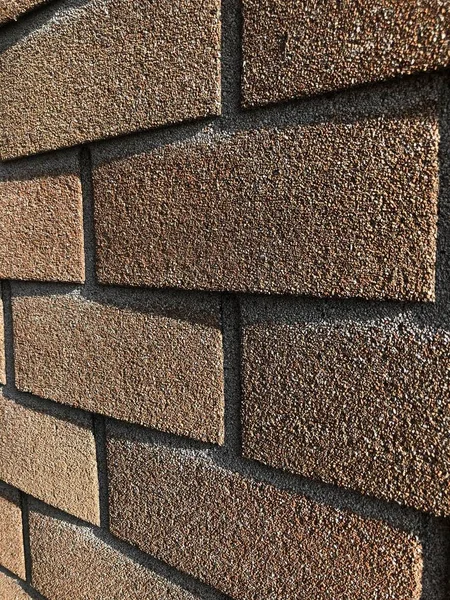 Brown Brick Imitation Wall — Stock Photo, Image