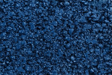 Yeni mavi asfalt. Doku, arka plan. Düz yatıyordu. Kapat..