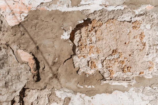 Old Wall Collapsing Bricks Visible Textured — Stock Photo, Image