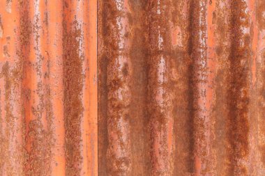 Paslı eski kıvrımlı demir çarşaf. Tekstil, soyut arkaplan.