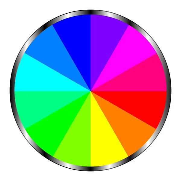 Εικονογράφηση Χρωματισμένος Κύκλος Ουράνιου Τόξου — Φωτογραφία Αρχείου