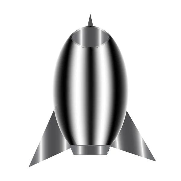 The rocket is steel — Stock Photo, Image