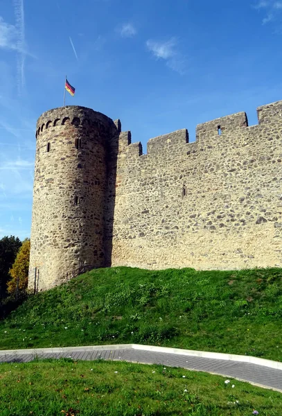 City Wall, Eiffel bergskedja, Rheinland-Pfalz, Tyskland, Europa. — Stockfoto