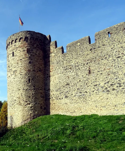 City Wall, Eiffel bergskedja, Rheinland-Pfalz, Tyskland, Europa. — Stockfoto