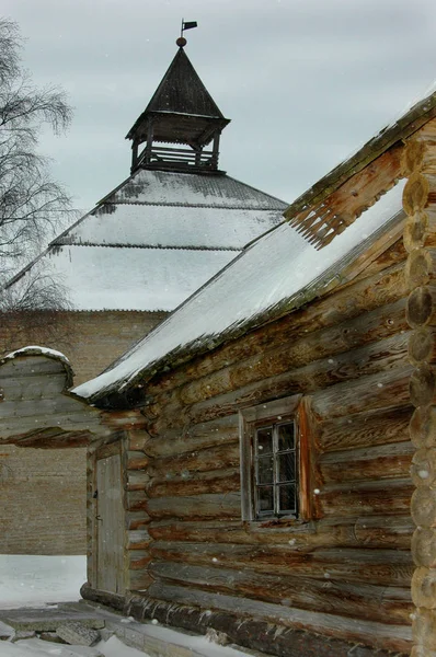 Старая Ладожская Крепость Памятник Русской Деревянной Каменной Архитектуры — стоковое фото