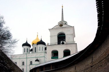 Grand Cathedral in the Kremlin, Pskov, Russia clipart