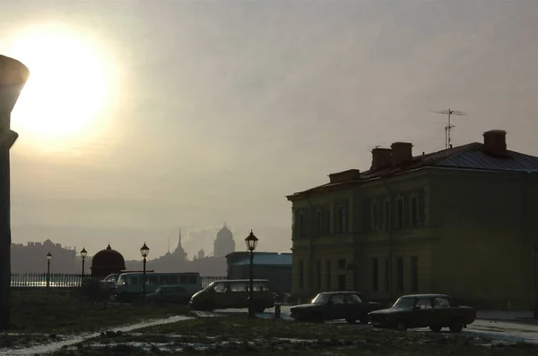 Vista Desde Isla Liebre Centro San Petersburgo —  Fotos de Stock