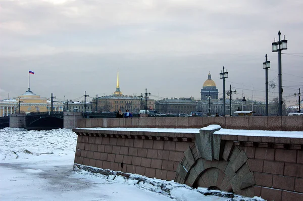 Панорама Центральної Історичної Частини Міста Сенат Синод Адміралтейство Собор Святого — стокове фото