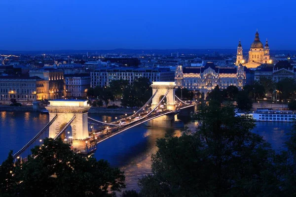 Uma noite em Budapeste — Fotografia de Stock