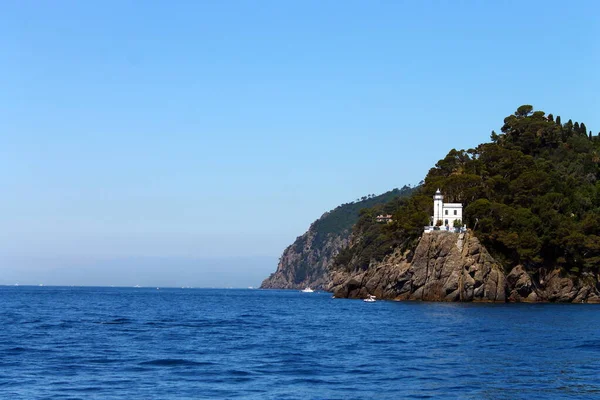 Portofino golfo e o mar — Fotografia de Stock