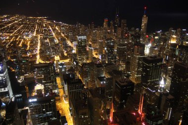 Chicago silueti tepeden aşağıya