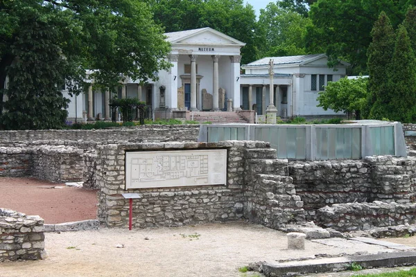 Історичний сайт Aquincum в Угорщині — стокове фото