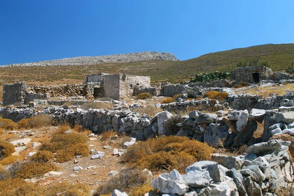 Starověké řecké zříceniny na ostrovech Kyklad — Stock fotografie