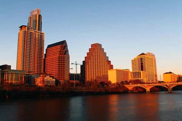 Downtown Austin illuminated by the sun — Stock fotografie