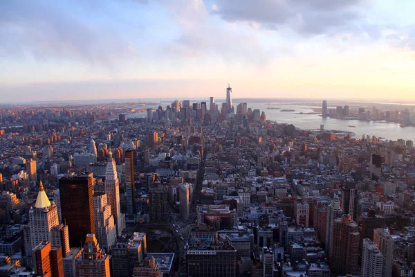 Downtown Νέα Υόρκη από το Empire State Building — Φωτογραφία Αρχείου